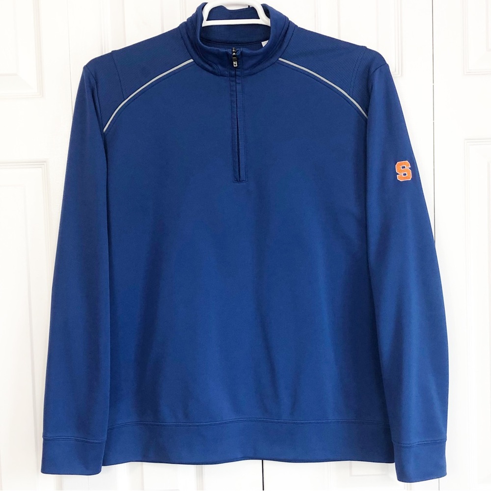 Cutter & Buck Men's Blue 1/4 Zip Syracuse University Sports Pullover Large